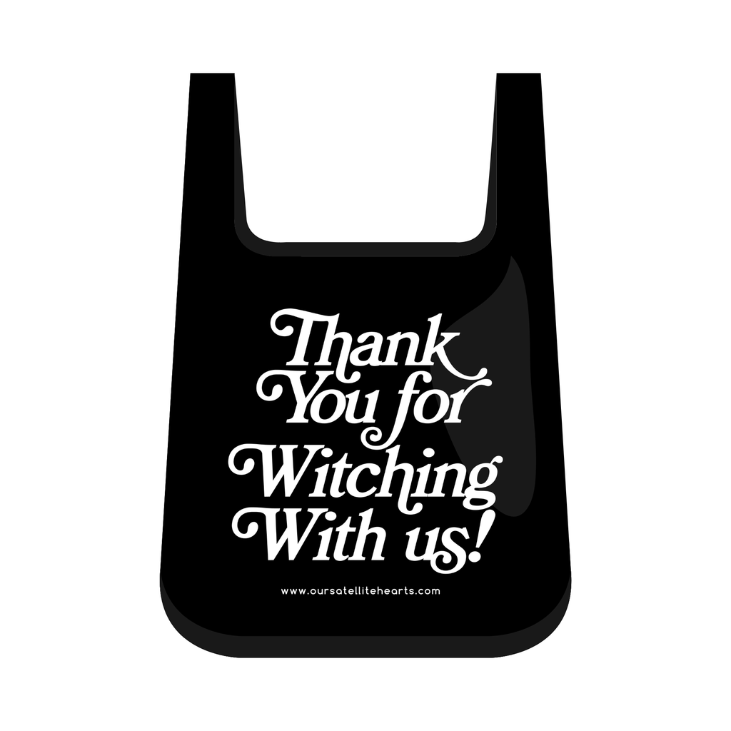 Thank You For Witching With Us Shopping Bag - Black | Bags