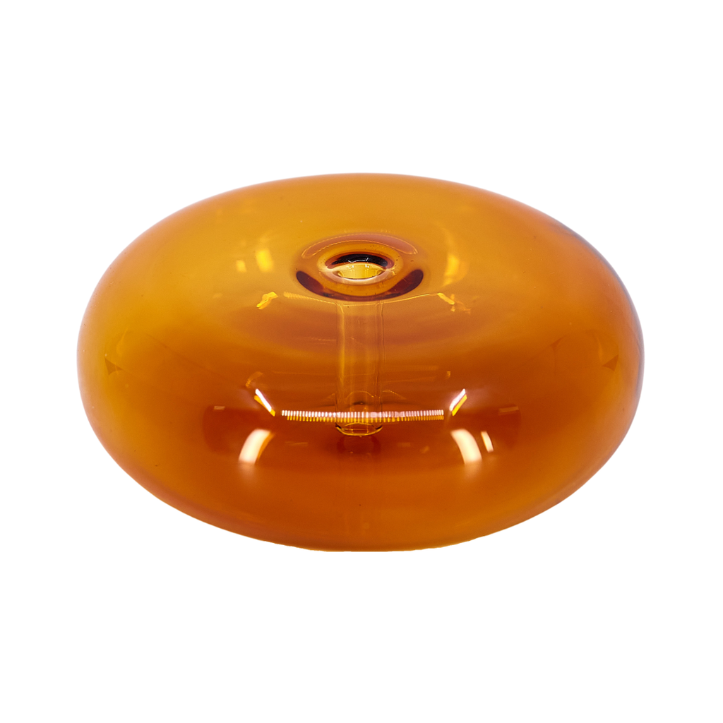 Glass Incense Holder - Amber