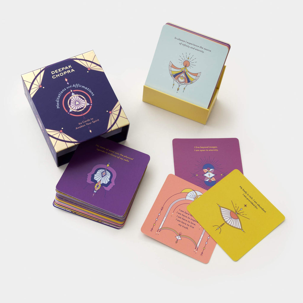 Meditation & Affirmation Cards: 64 Cards to Awaken Your Spirit // by Deepak Chopra | Cards