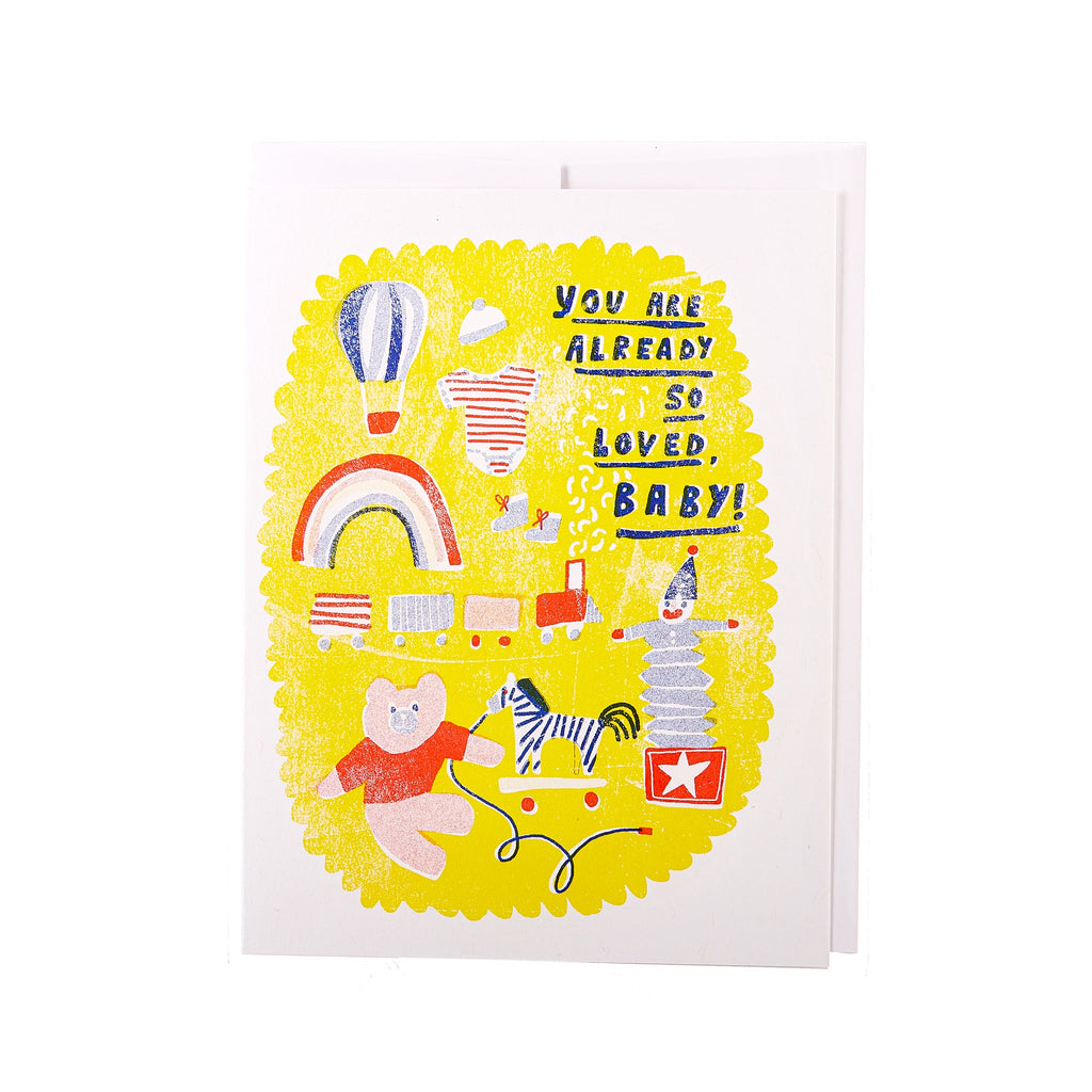 Yellow Owl // You Are Already So Loved, Baby! Greeting Card | Greeting Cards