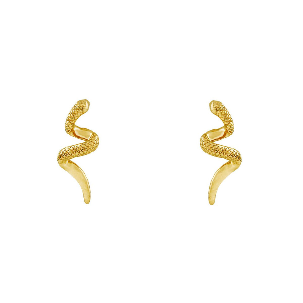 Midsummer Star // Serpent Studs - Gold | Jewellery
