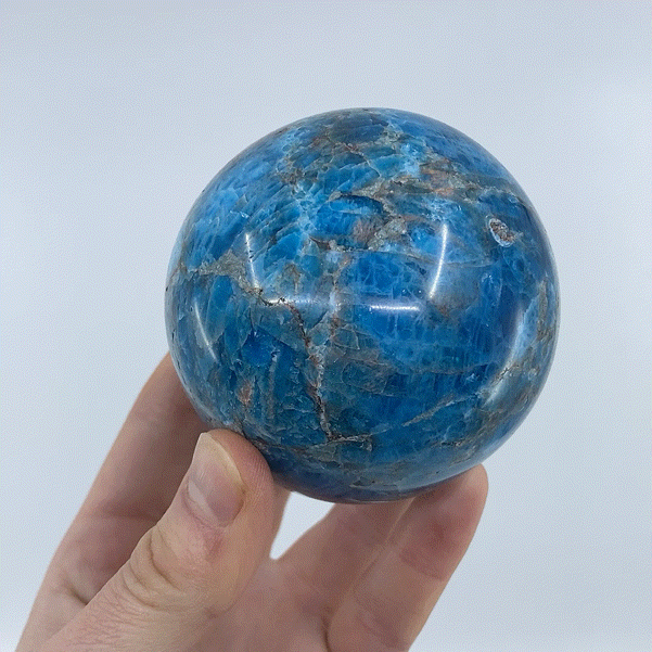 Blue Apatite Sphere #3