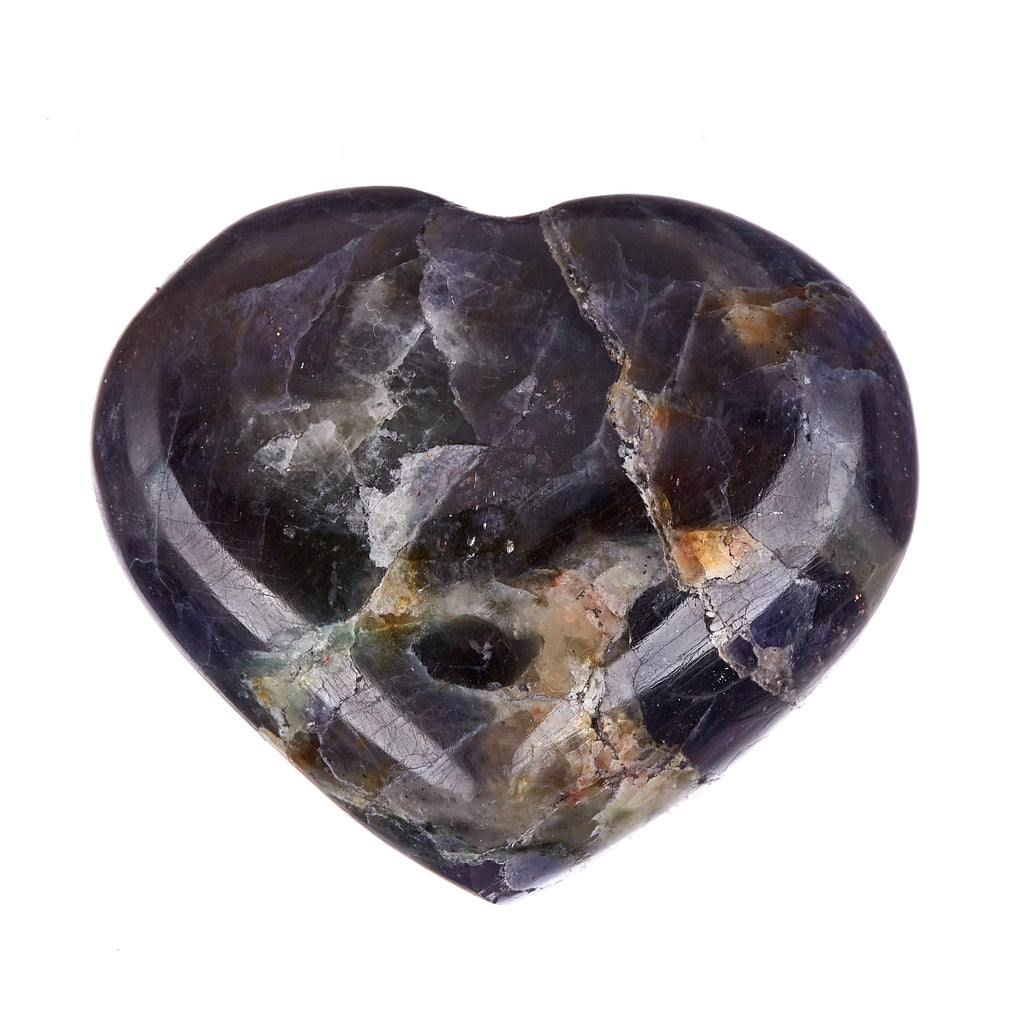 Iolite & Sunstone Heart #5 | Crystals