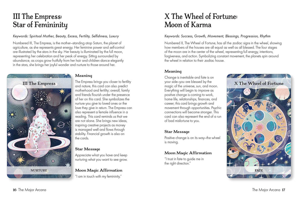 The Moon & Stars Tarot: Includes A Full Deck Of 78 Specially Commissioned Tarot Cards And A 64-Page Illustrated Book | Cards