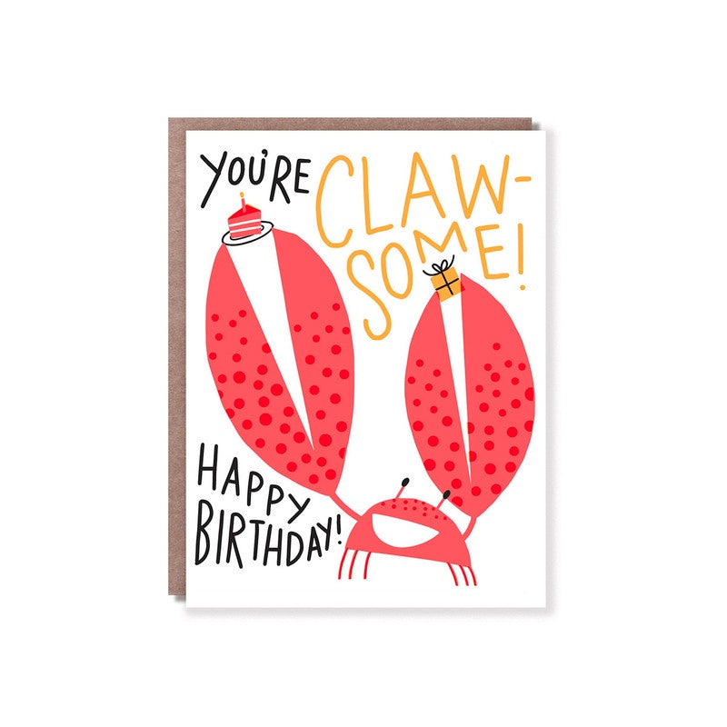 Hello Lucky // Claw-Some Birthday Greeting Card | Greeting Cards