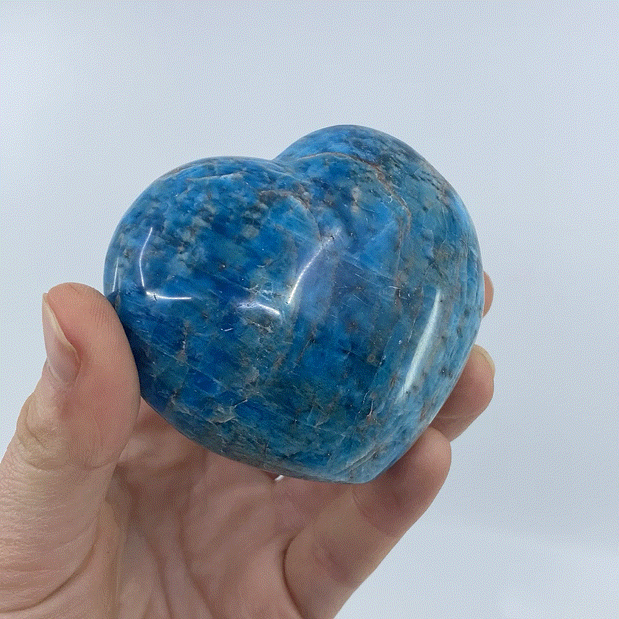Blue Apatite Heart #1