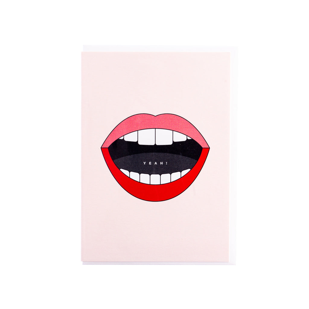 Redfries // Happy Lips Greeting Card | Greeting Cards