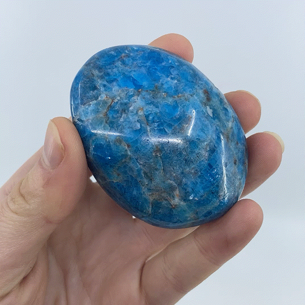 Blue Apatite Palm Stone #1