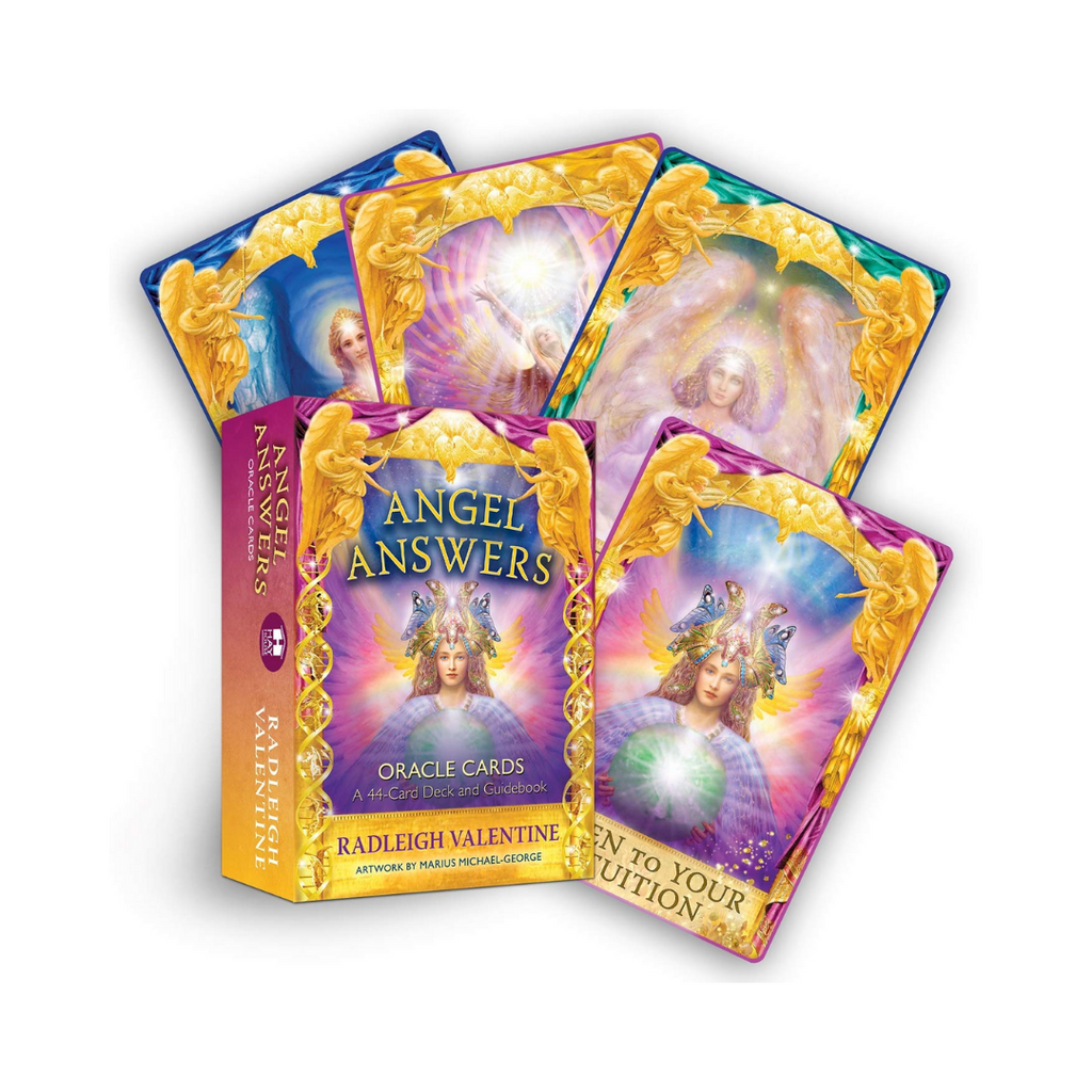 Angel Answers Oracle Cards: A 44-Card Deck and Guidebook // by Radleigh Valentine | Cards
