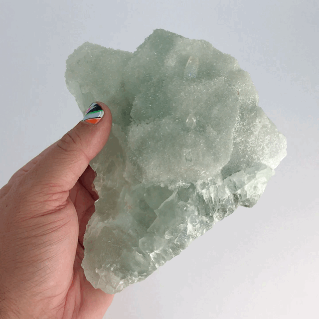 Green Fluorite with Quartz | Crystals