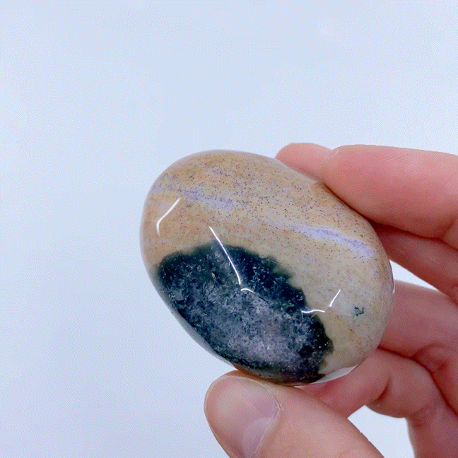 Ocean Jasper Palm Stone #7 | Crystals