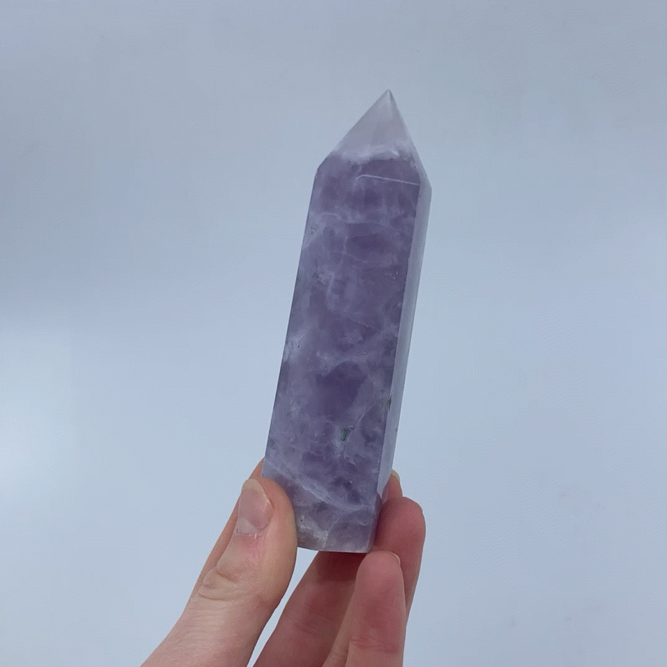 Lavender Fluorite Point #20