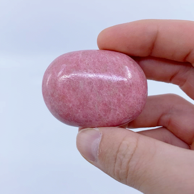 Thulite Palm Stone #3 | Crystals