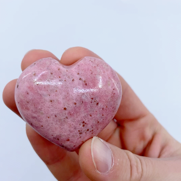 Thulite Heart #15 | Crystals