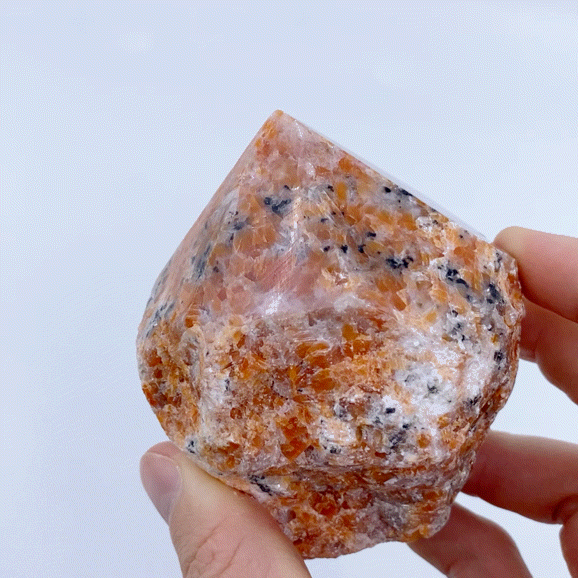 Orchid Calcite Half Polished Point #1 | Crystals