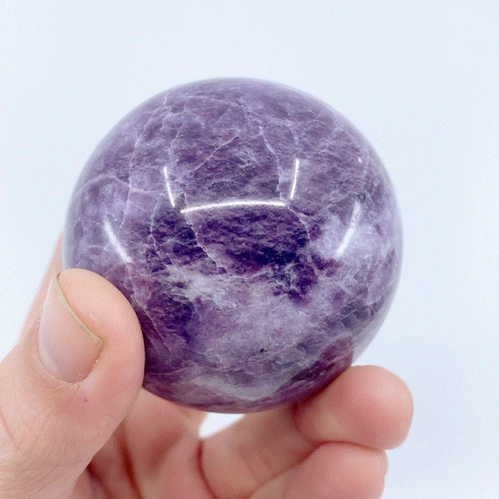 Lepidolite Sphere #8 | Crystals