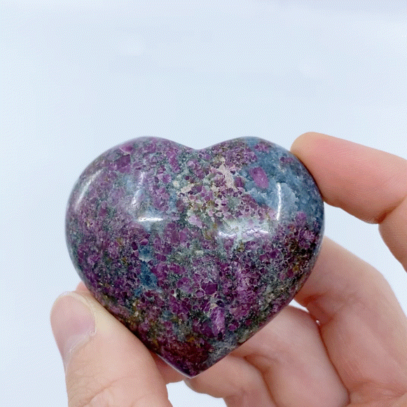 Ruby In Kyanite Heart #8 | Crystals