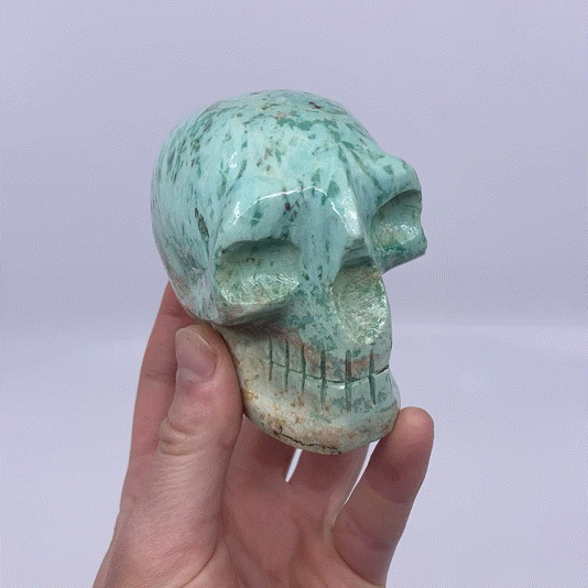 Chrysocolla Skull #1