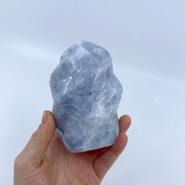Blue Calcite Flame #4
