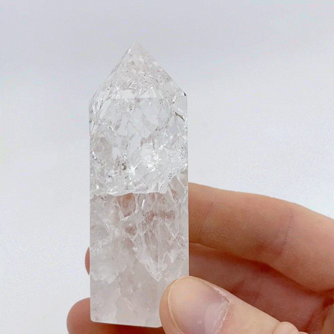Fire and Ice Quartz Point #9 | Crystals