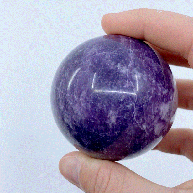 Lepidolite Sphere #17 | Crystals