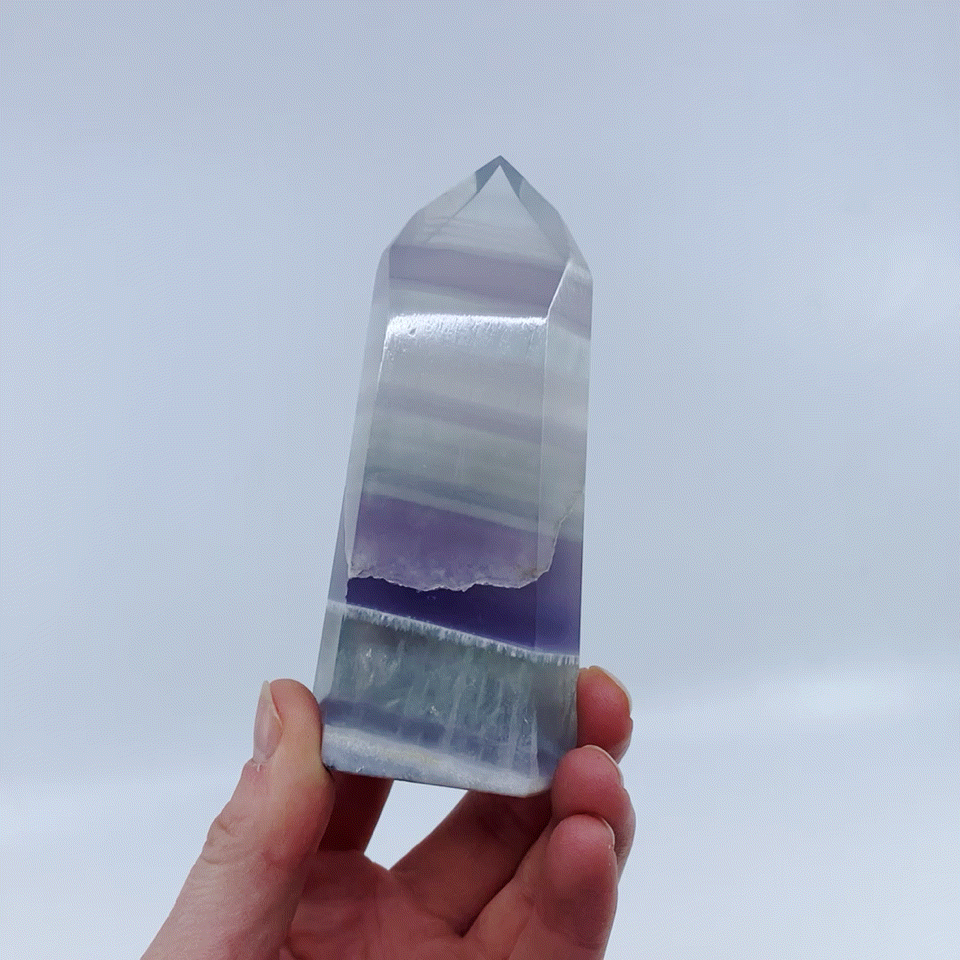 Lavender Fluorite Point #19