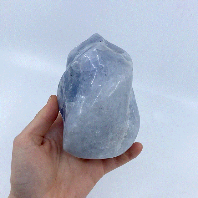 Blue Calcite Flame #3