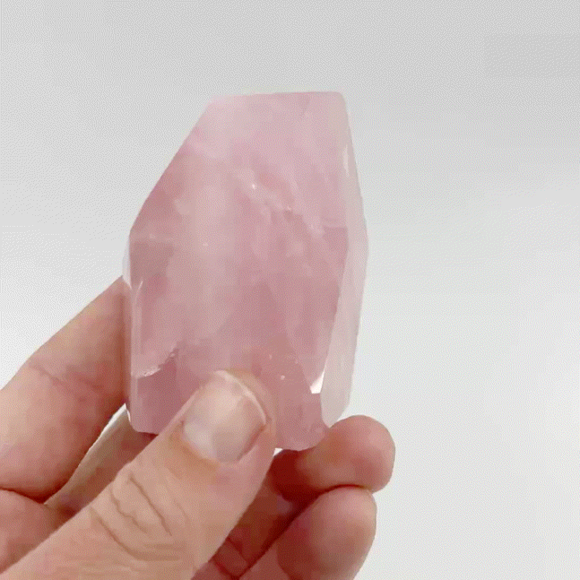 Rose Quartz Gem Cut #3