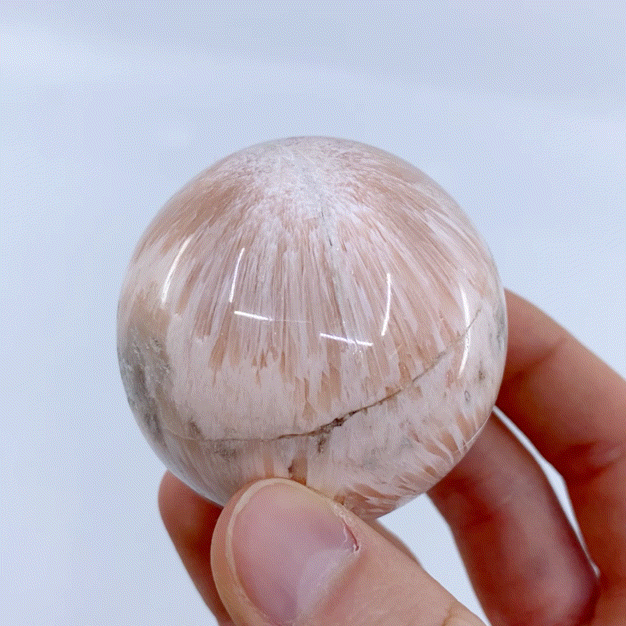 Peach Scolecite Sphere #4 | Crystals