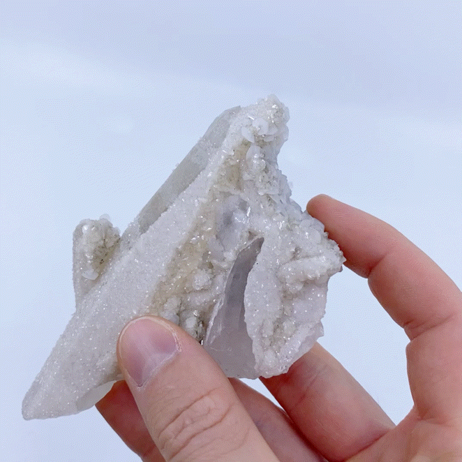 Calcite In Quartz #1 | Crystals