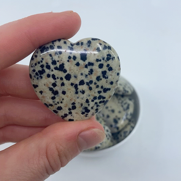 Dalmatian Jasper Small Heart