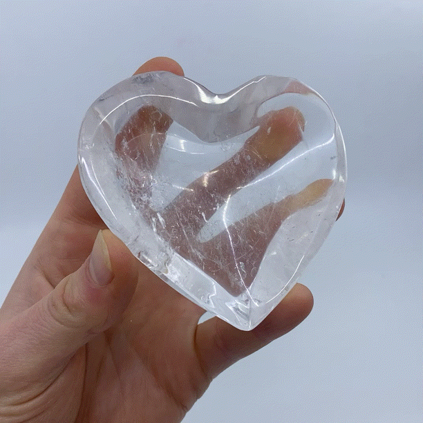 Clear Quartz Heart Trinket Bowl #1