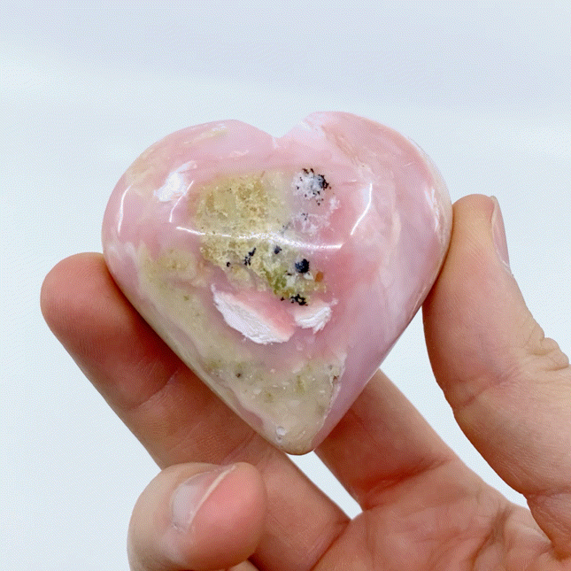 Pink Opal Heart #5 | Crystals