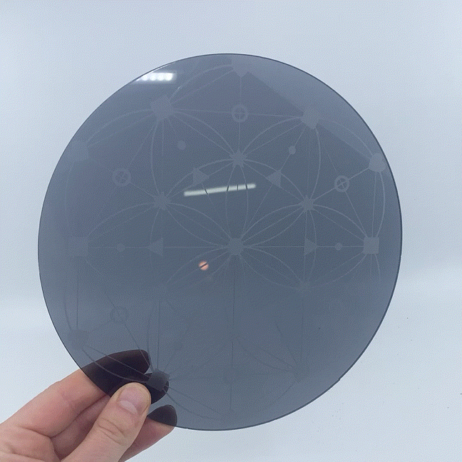Our Satellite Hearts // Crystal Grid - Black