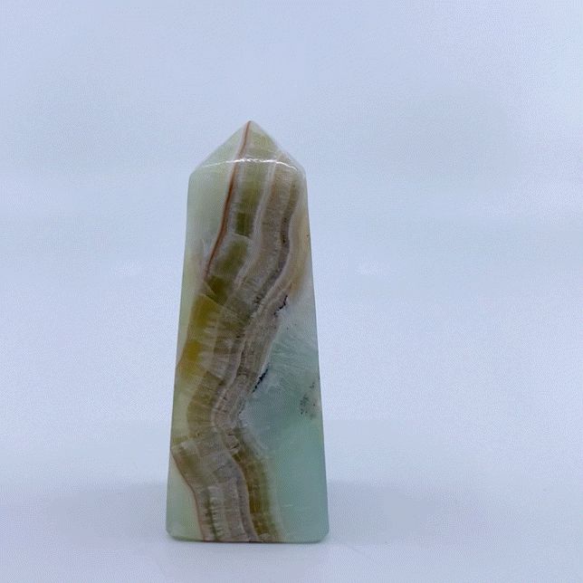 Pistachio Calcite Obelisk #1 | Crystals