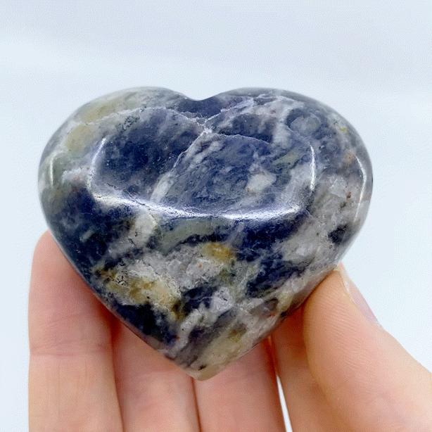 Iolite & Sunstone Heart #8 | Crystals