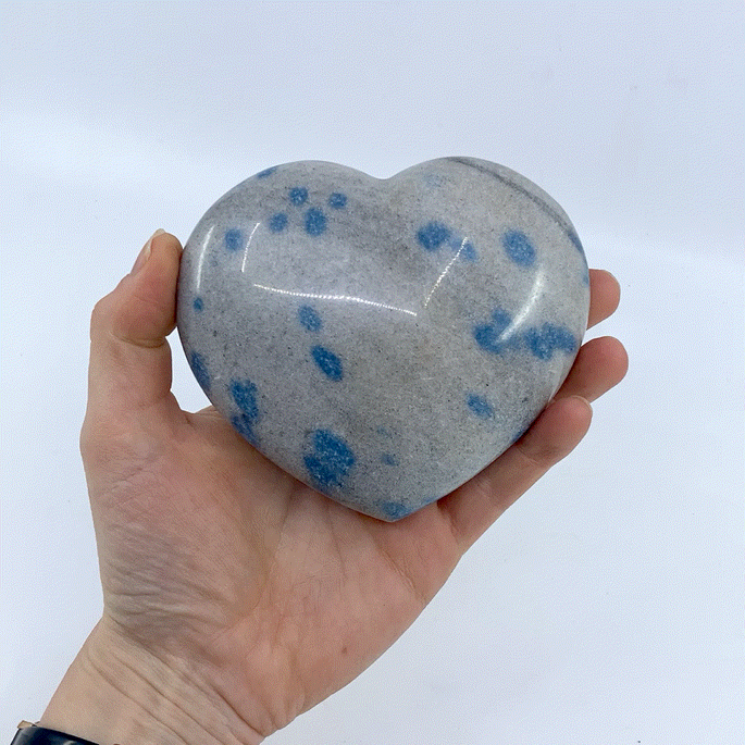 Blue Quartz Heart #1