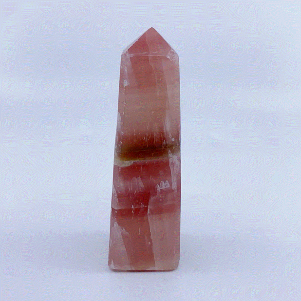 Strawberry Calcite Obelisk #2 | Crystals