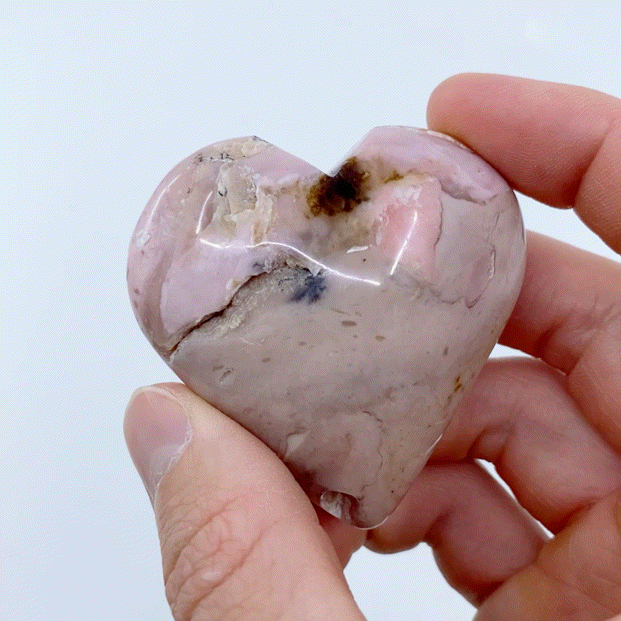 Pink Opal Heart #9 | Crystals