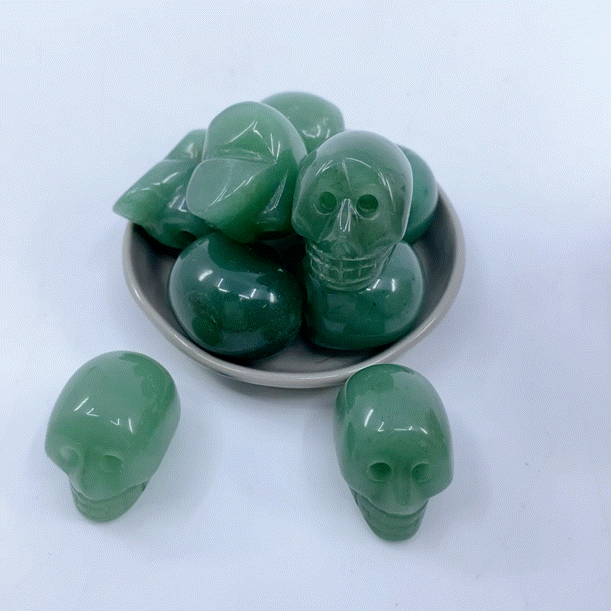 Green Aventurine Skull | Crystals