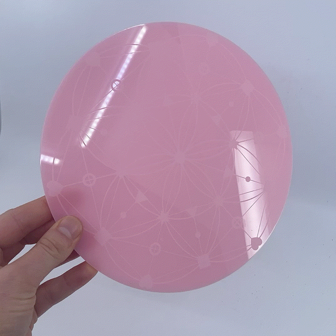 Our Satellite Hearts // Crystal Grid - Pink