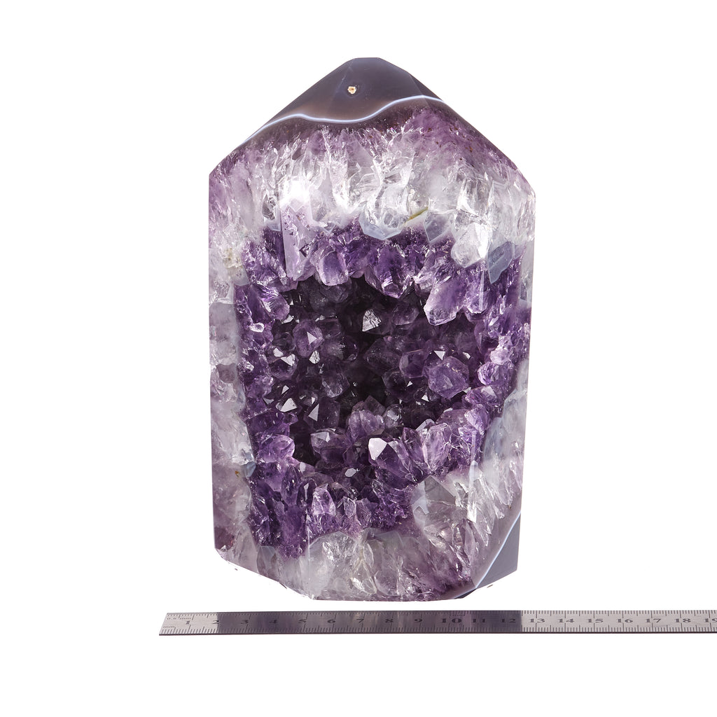 Amethyst Agate Polished Point #6 | Crystals