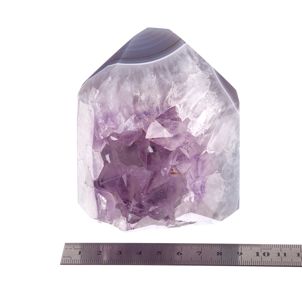 Amethyst Agate Polished Point #8 | Crystals