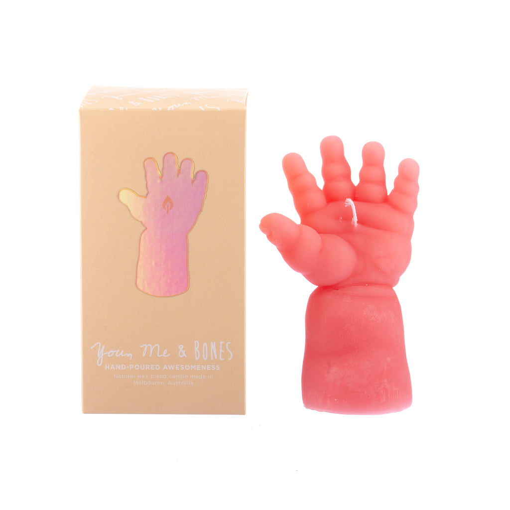 You, Me & Bones // Doll Arm Candle - Pink | Candles