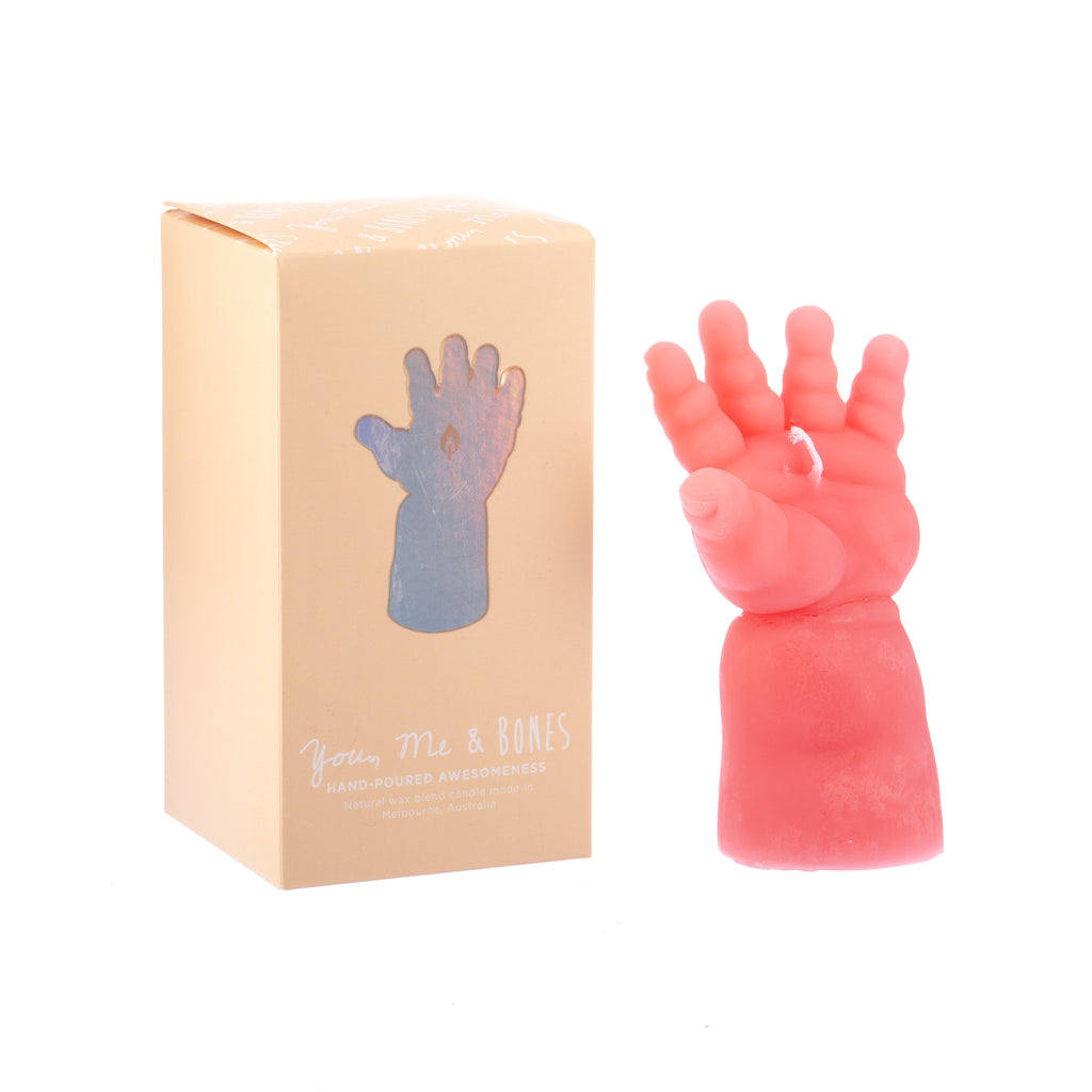 You, Me & Bones // Doll Arm Candle - Pink | Candles