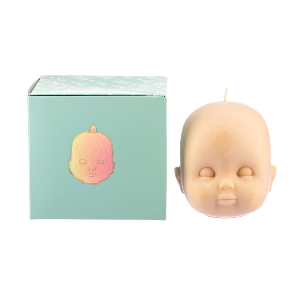 You, Me & Bones // Doll Head Candle - Nude | Candles