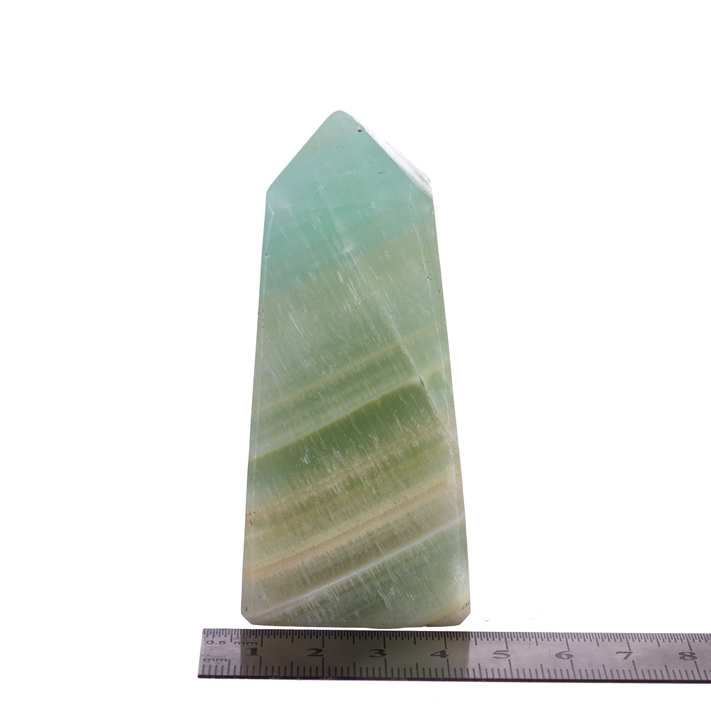 Pistachio Calcite Obelisk #2 | Crystals