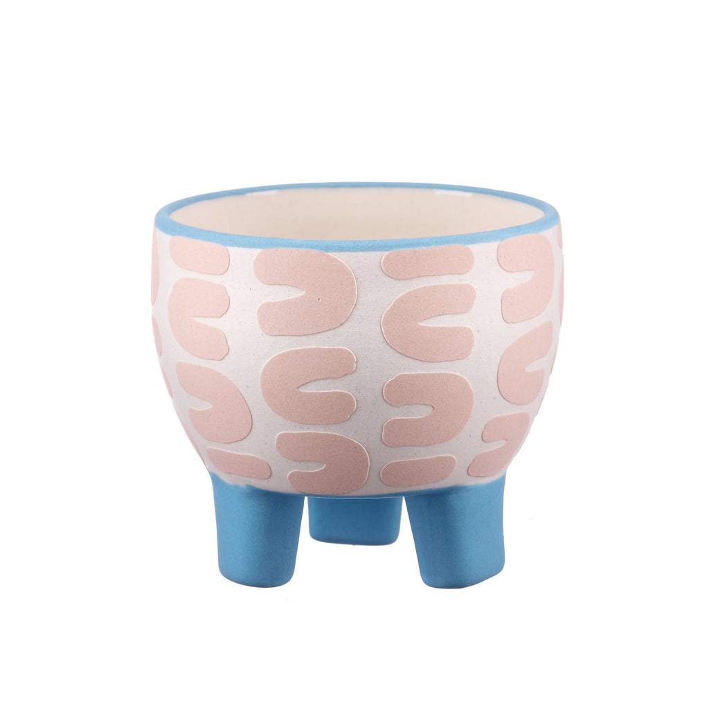 Jones & Co //  Paper Cut Planter - Pink Curve | Jones and Co