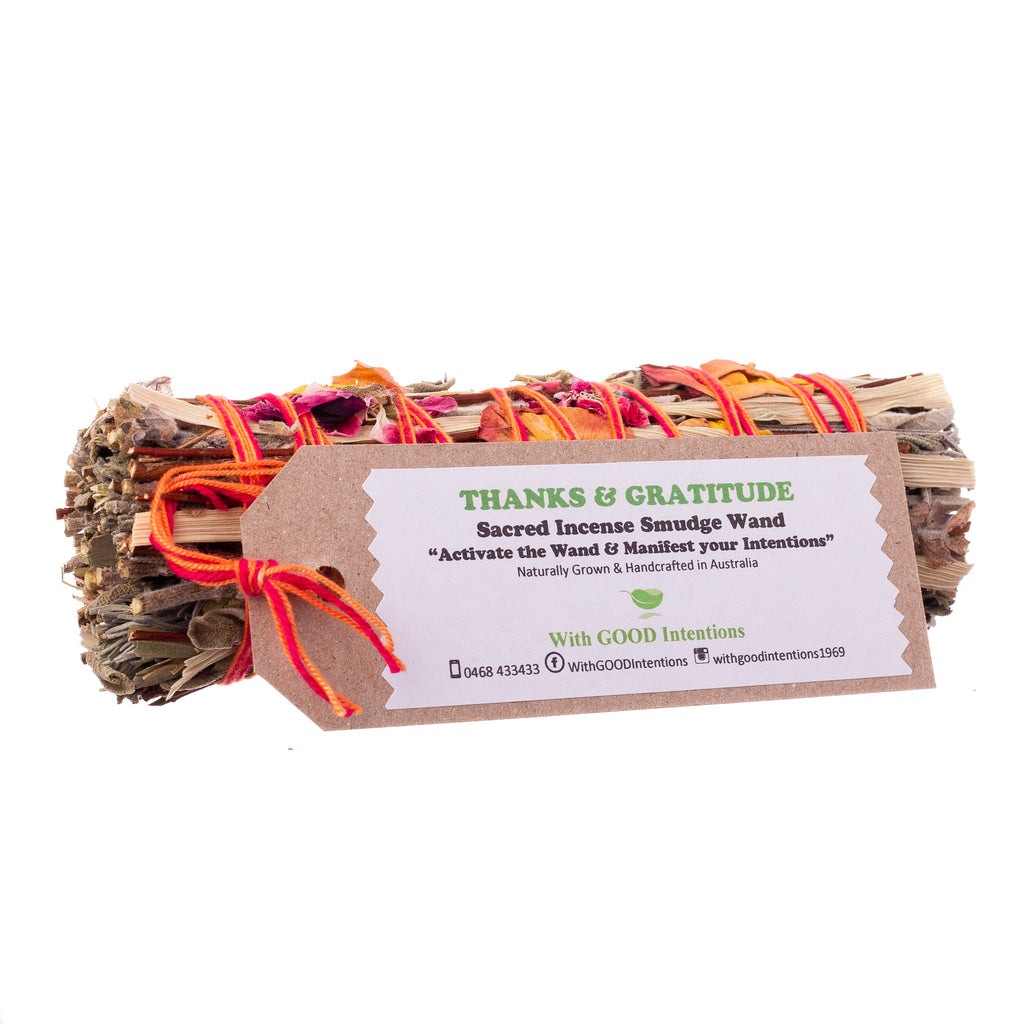 With Good Intentions Smudge Wand // Thanks & Gratitude | Cleanse