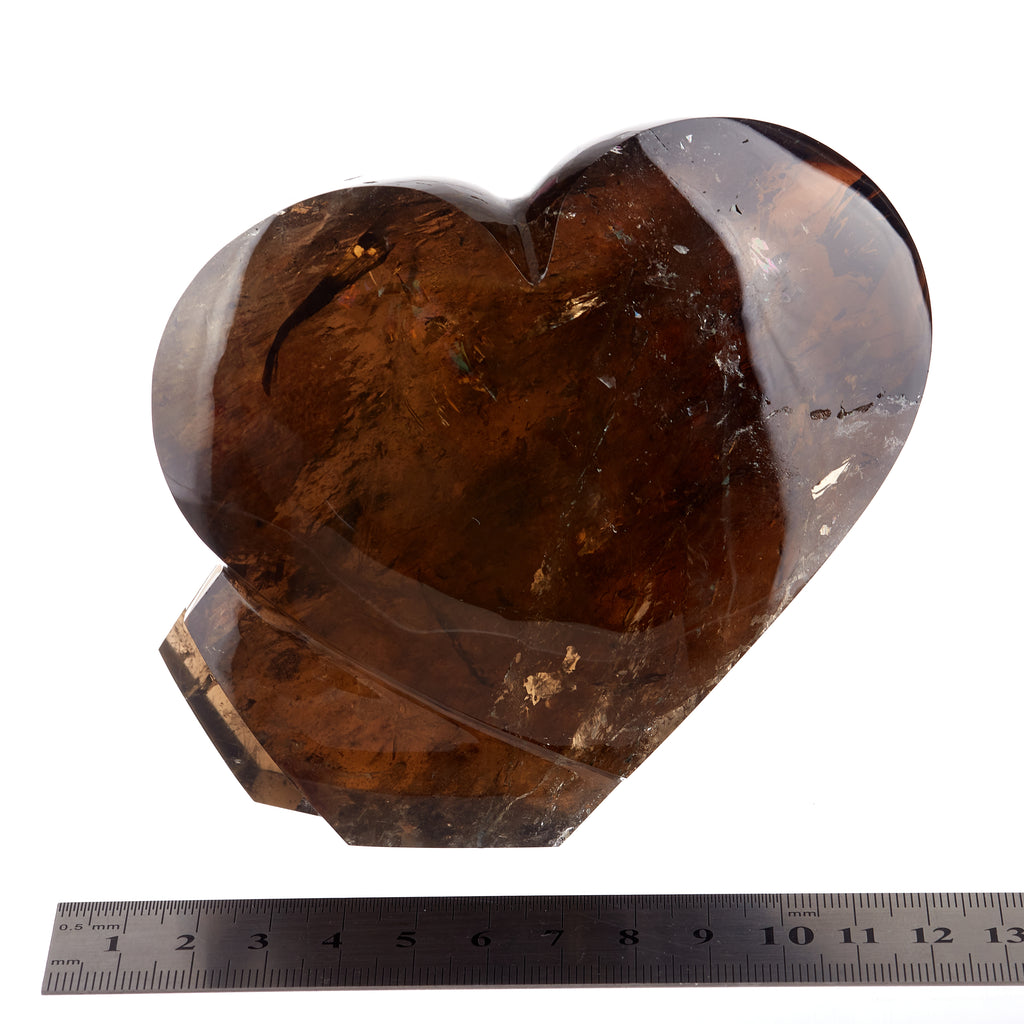 Smokey Quartz Heart Sculpture #1 | Crystals
